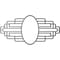 Ekena Millwork Elizabeth Architectural Grde PVC Pierced Medallion, 16"W x 8"H x 7 5/8"IH x 4 3/8"IW x 1/2"P, Nickel CMPP16X08EBSNI - alternate 5